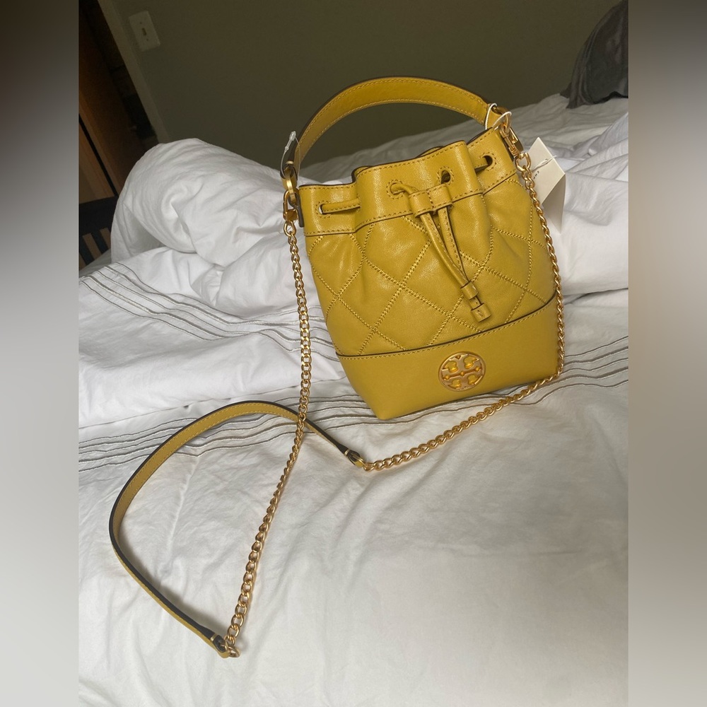 Never used …Tory Burch bucket bag!